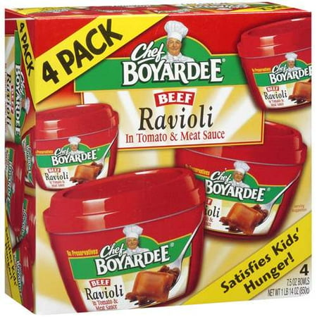 Chef Boyardee Microwave Beef Ravioli 4pk