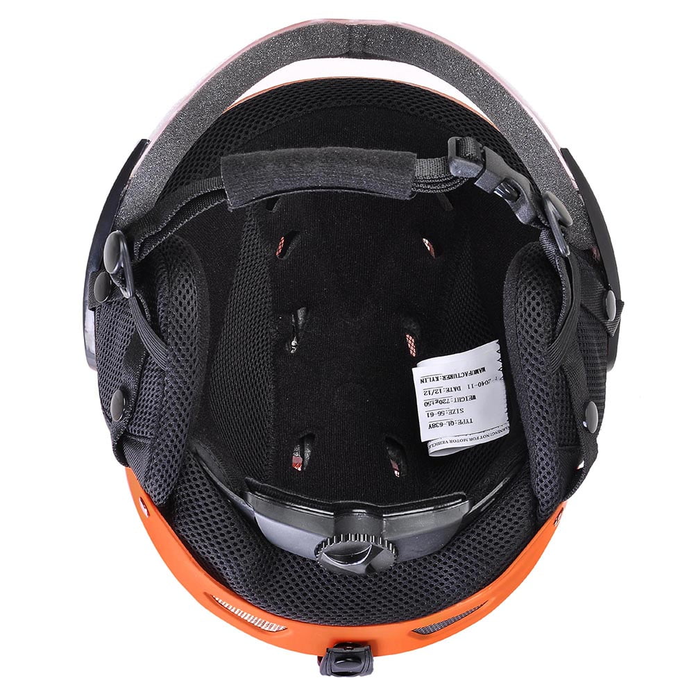 Adult Snow Sports Helmet ASTM Certified for Ski Skate Board Protective Orange XL