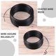 thumbnail image 4 of 2 piezas de alambre metálico para manualidades, alambre negro, alambre de paleta negro, bridas flexibles para flores, jardinería, plantas, 55 metros para enrejados., 4 of 5