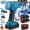 Blue, variant on RELOIVE Tire Inflator Portable Air Compressor - 150 Psi Air Pump For Car Tires with Digital Pressure Gauge, LED Light and Auto Shut-Off Function - Cordless Pump for Car, Motorcycle, Bicycle, Balls