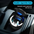 thumbnail image 4 of Car Ashtray With LED Light Universal Autmotive Smell Portable> Proof A6R3, 4 of 8