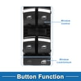 thumbnail image 3 of Interruptor de ventana eléctrica Unique Bargains No.4F0959851H para el lado del conductor delantero izquierdo para Audi A3 A6 Q7 Negro, 3 of 7