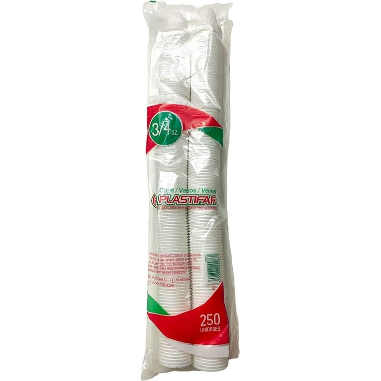 3/4 oz Plastic Cups Disposable Bags of 250 Cups - For Espresso Coffee and Shots