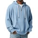 thumbnail image 1 of pstuiky Camisas para hombre de manga larga, Sudadera informal de cuello redondo con capucha, media cremallera y bolsillo de manga larga de color liso para hombre salir tops l, 1 of 5