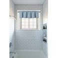 thumbnail image 3 of Valance curtain blackout thermal unlined TVLO light blue valance for kitchen, bathroom, bedroom living room short window rod pocket 54 inch x 18 inch, 3 of 3