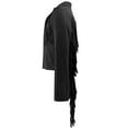 thumbnail image 4 of Arlun Fringe Jackets for Women Suede Tassel Motorcycle Cropped Coats Casual Open Front Lapel Design Long Sleeve Western Tassel Leather Jackets Solid Lightweight Outwear Black S, 4 of 6