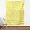 thumbnail image 4 of Ambesonne Geometric Fabric by the Yard Upholstery, Summer Tone Triangles, 3 Yards, Yellow and White, 4 of 5