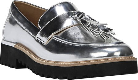 Franco sarto silver loafers Clearance