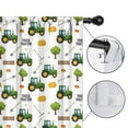 thumbnail image 4 of Blackout Kids Curtains,Cartoon Tractors Hay Bales White Pattern Childrens Insulated Curtains Set Of 2,Bedroom Essentials,Toddler Room Decor 42"x54", 4 of 5