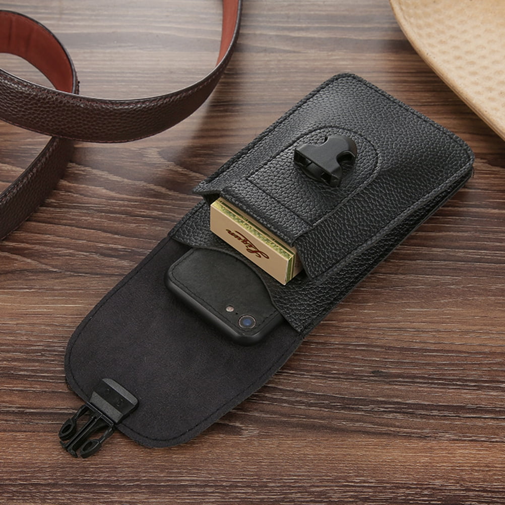 Set of 3 Fanny Pack Waist Pouch Outdoor Belt Bag Ultra Thin Tote Credit Card Holder Phone Leash Men's