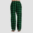 thumbnail image 6 of NIEWTR Mens Pajama Pants Silk Satin Pj Plaid Loungewear Lounge Pants with Pockets Sleep Bottoms Sleepwear(Z12-Green,5XL), 6 of 9