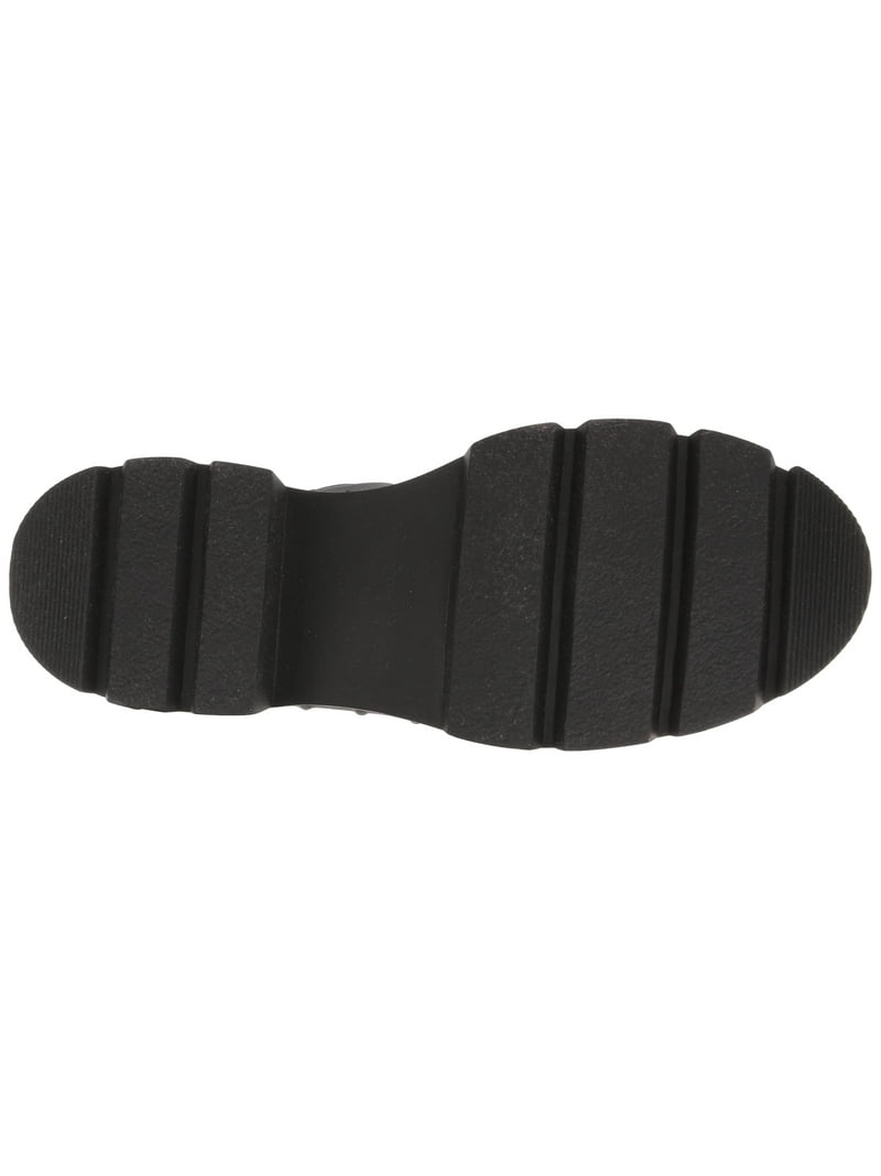 Steve Madden Barclay Black Leather Fashion Pull On Rounded