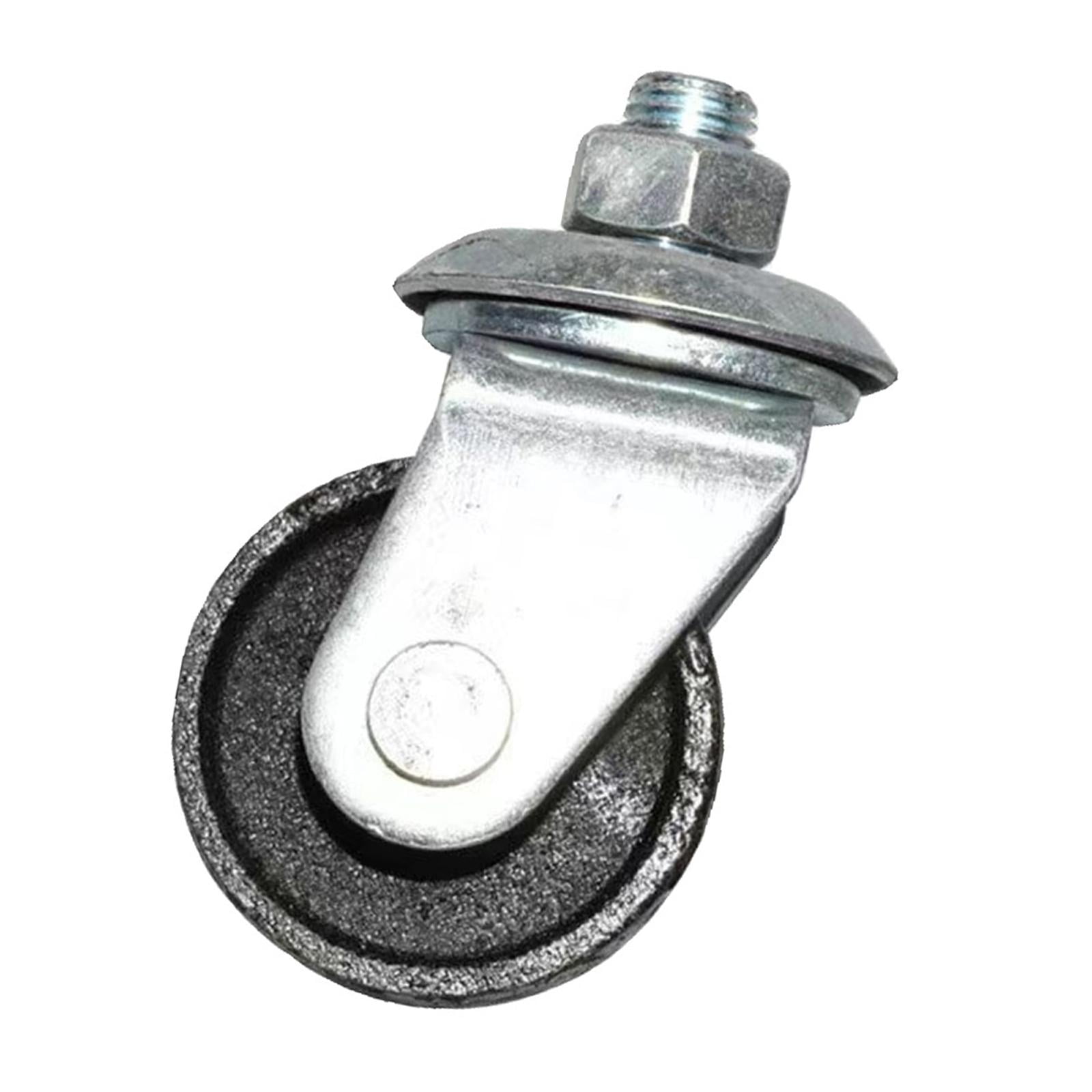 AMLESO Generic Floor Jack Casters 16mm Stem Replacement Trailer Caster Wheel Metal Horizontal Jack Casters for 4 Ton Floor Jack