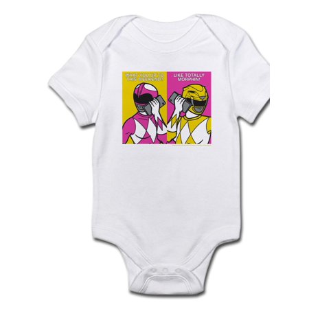 

CafePress - Power Rangers On Their Cell Phones - Baby Light Bodysuit