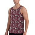thumbnail image 2 of Rateoe Daisies Flowers Pattern Sleeveless Gym Shirt Muscle Tee Breathable Workout Shirt Slim-Fit Tank Quick Dry Fit Muscle Tank Top Bodybuilding Sleeveless T Shirt-X-Large, 2 of 7