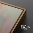 thumbnail image 4 of IDEA4WALL Framed Canvas Print Pink Green Pastel Paint Stroke Collage Geometric Abstract Wall Art Modern Artwork Decor Minimalism Relax/Zen for Living Room, Bedroom - Natural 24"x36", 4 of 5