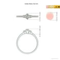 thumbnail image 4 of ANGARA Natural Oval and Diamond Three Stone Ring in 14K White Gold for Women (Size-5x3mm| Color-K| Clarity-I3) | April Birthstone, Anniversary, Jewelry Gift for Women | Natural Diamond Ring, 4 of 8