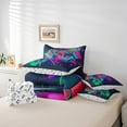 thumbnail image 4 of Gaming 7 Piece Comforter Set Full Bed in a Bag,Gamer Bedding Sets Gothic Spiderwebs Halloween Decorations Blue Green Purple Sheet Set with Comforter Gamer Room Decor, 4 of 6