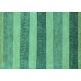thumbnail image 1 of Ahgly Company Machine Washable Indoor Rectangle Oriental Turquoise Blue Modern Area Rugs, 5' x 7', 1 of 4