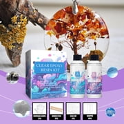 Crystal Clear Epoxy Resin Kit , No-Bubble, No-Yellowing, Self Leveling Resina Epoxica para Manualidades, Clear Resin Epoxy for Casting, Molds, Painting, Jewelry, Art Crafts