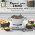 thumbnail image 2 of Portable Electric Stove with Cast Iron Burner, Adjustable Temperature, 1000 , White, 2 of 7