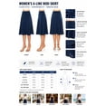 thumbnail image 7 of Women's Elegant Casual Midi Skirt with Foldable Waist and Stretch Fabric, 7 of 7