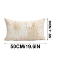 thumbnail image 2 of Fiudx Almohada Navideña con Diseño de Menta Roja y Blanca, Suave y Cómoda, Decoración Acogedora de Invierno, para Sala de Estar, Oficina, Regalos Navideños, 1 Funda de Cojín., 2 of 6