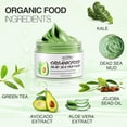 thumbnail image 4 of Clay Mask Organic Avocado Vegan Dead Sea Mud Mask Nourishing Hydration Deep Cleansing Relaxing & Hydrating Facial Treatment Blackhead Remover Smooth Skin Green Tea Natural Healing Clay Mask for Face Gift POP! -, 4 of 8