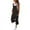 Black, variant on Maean Summer Cotton Linen Jumpsuits for Women Sleeveless Wide Leg Loose Rompers Tank Top Pants with Pockets