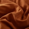 thumbnail image 2 of Move Over Burnt Orange Pillowcases King, Rust Boho Pillow Cover Set of 2, Washed Microfiber White Pom Fringe Pattern, 2 Pack, 2 of 6