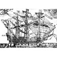 thumbnail image 2 of England Elizabethan Ship. Nthe 'Ark Royal ' Flagship Of The Navy Of Queen Elizabeth I Of England. Woodcut English, 2 of 2