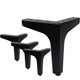 thumbnail image 1 of Rawiri Juego de 4 Patas para Muebles, Carga de hasta 600 KG, Patas de Mesa de Metal Modernas en Forma de Triángulo, Patas para Muebles con Pasador para Armario, Sofá, con 16 Tornillos y 4 Protectores, 1 of 8