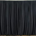 thumbnail image 2 of AK TRADING CO. 10 feet x 10 feet Polyester Backdrop Drapes Curtains Panels with Rod Pockets - Wedding Ceremony Party Home Window Decorations - Black, 2 of 7