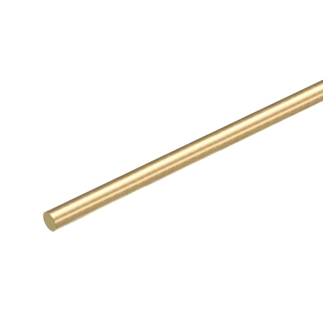 1Pack Brass Round Rods, 5/16 Inch Brass Solid Round Rod Lathe Bar Stock, 250mm Length