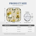 thumbnail image 3 of Disketp 2 Piece Gnomes Bees And Sunflowers Pattern Windshield Sunshades,Folding Windshield Sun Shade For Car Suv Trucks Sedan,Blocks Uv Rays Sun Visor Protector-Medium, 3 of 7