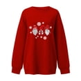 thumbnail image 5 of Sudadera Para Mujer, Sudaderas de Otoño, Blusa Holgada de Manga Larga Con Cuello Redondo A La Moda, Camisetas Con Estampado Navideño Odeerbi ODB150902, 5 of 5