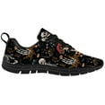 thumbnail image 4 of Customuart Mushroom Skull Sneakers for Women Running Shoes Black Size 14, 4 of 5