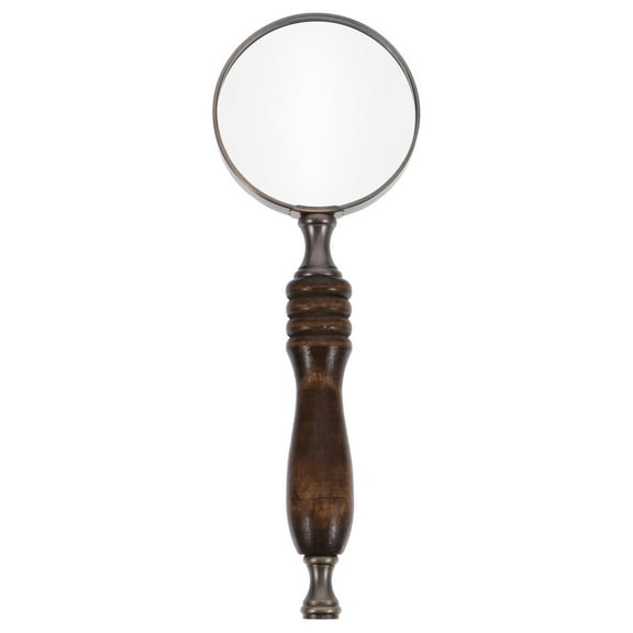 WHAMVOX Classic Glass Handheld Magnifier Retro Reading Glass