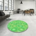 thumbnail image 4 of Ahgly Company Machine Washable Indoor Rectangle Transitional Neon Green Area Rugs, 8' x 10', 4 of 7