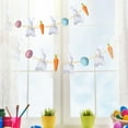 thumbnail image 4 of Easter Bunny and Carrot Garland with Wooden Beads Festive Spring Decoration for Home and Parties 6ft, 4 of 6