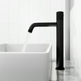 thumbnail image 2 of VIGO Apollo Button Operated Single-Hole Bathroom Vessel Faucet in Matte Black, 2 of 12