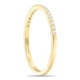 thumbnail image 3 of SZUL Women's 1/6 Carat TW Thin Diamond Band in 10K Yellow Gold (J-K-L Color, I2-I3 Clarity) (Wedding, Fashion or Stackable Band), 3 of 5