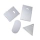 thumbnail image 1 of 4pcs Convenient Cake Scraper Cake Making Scraper Baking Supplies Accessories Kitchen Gadget for Home Bakery, 1 of 2