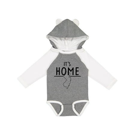 

Inktastic It s Home- State of New Jersey Outline Gift Baby Boy or Baby Girl Long Sleeve Bodysuit