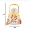 thumbnail image 3 of 1PC Cute Straw Cup Stylish Universal Strap Children's Water Cup – Space Capsule Plastic Cup with Large Capacity – Yellow, 3 of 3