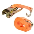thumbnail image 3 of Ratchet Tie Down Cargo Strap Fix Tensioner Polyester + Alloy Steel Hand Tools 2inx10meter, 3 of 5