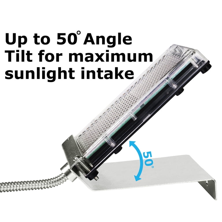 6V Solar Panel For Deer Feeders - Adjustable Mounting Bracket With Alligator Clips For Game Feeders