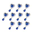 thumbnail image 2 of 10x Botones de diamantes de imitación BLESIY Adornos de espalda plana para vestido de novia, 2 of 7