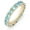 Golden Light Blue, variant on 14K Gold Densely Set Moissanite Ring, 4mm Round Single-Row Ring, A Simplistic Yet Elegant Token for Memorable Moments,Fathers Day for Dad