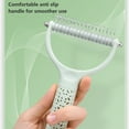 thumbnail image 4 of Pet Grooming Brush, Undercoat Rake for Dogs & Cats, Deshedding Brush and Dematting Tool, Effective Removing Knots(green) - S, 4 of 7
